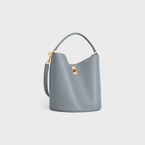 CELINE Bucket 16 Bag In Smooth Calfskinblue Grey