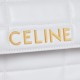 CELINE Chain Shoulder Bag Matelasse Monochrome Celine In Quilted Calfskin Arctic White