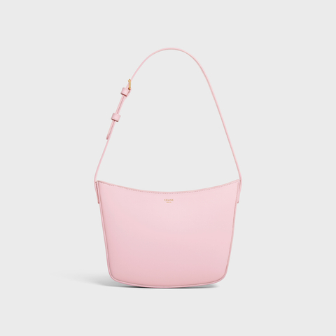 CELINE Medium Celine Croque Bag In Shiny Calfskin Pink