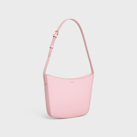 CELINE Medium Celine Croque Bag In Shiny Calfskin Pink