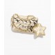 CHANEL MINI FLAP BAG & STAR COIN PURSE Mirror Calfskin, Metallic Calfskin & Gold-Tone Metal Light Gold