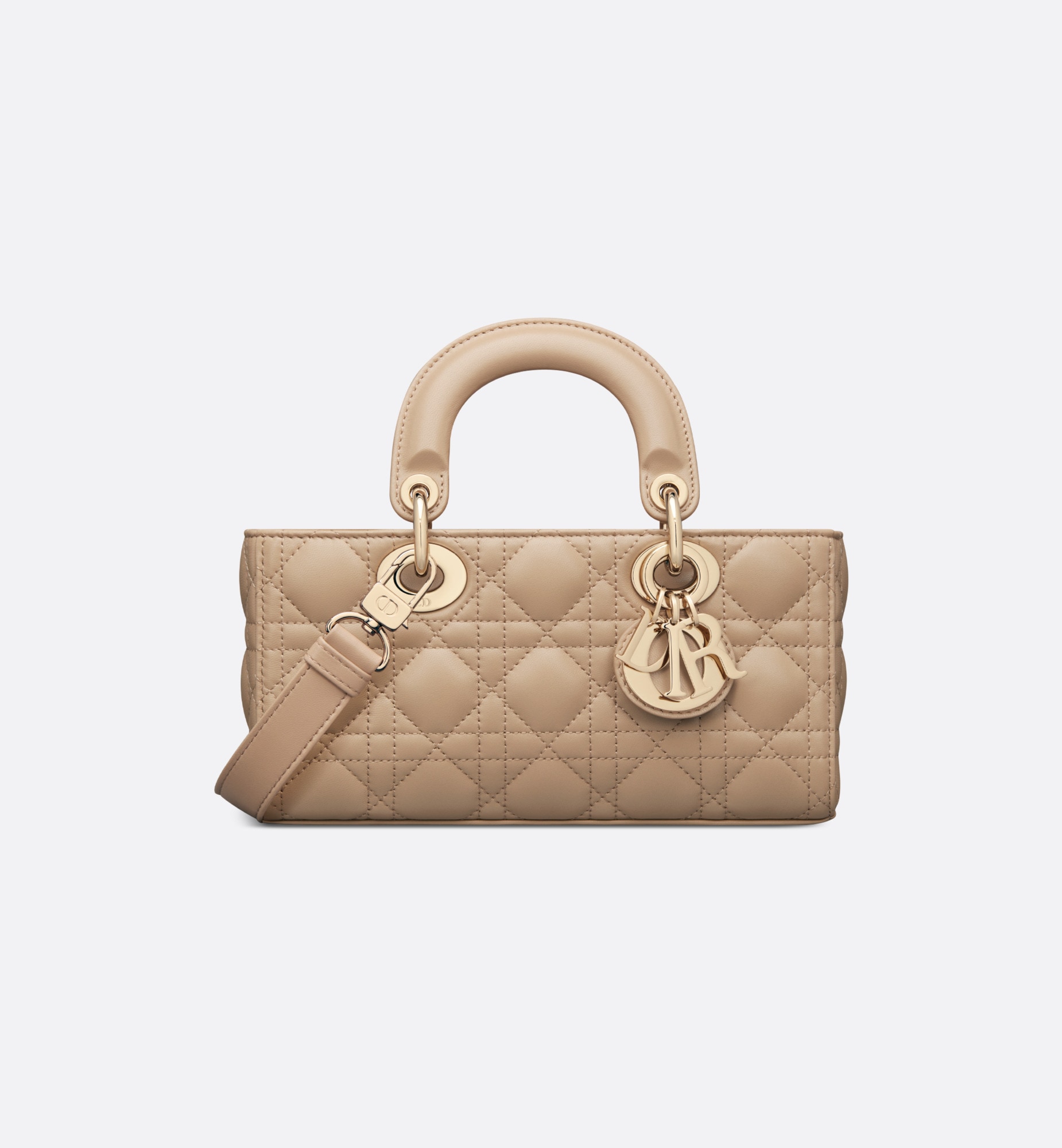 DIOR Small Lady D-Joy Bag Biscuit Cannage Lambskin
