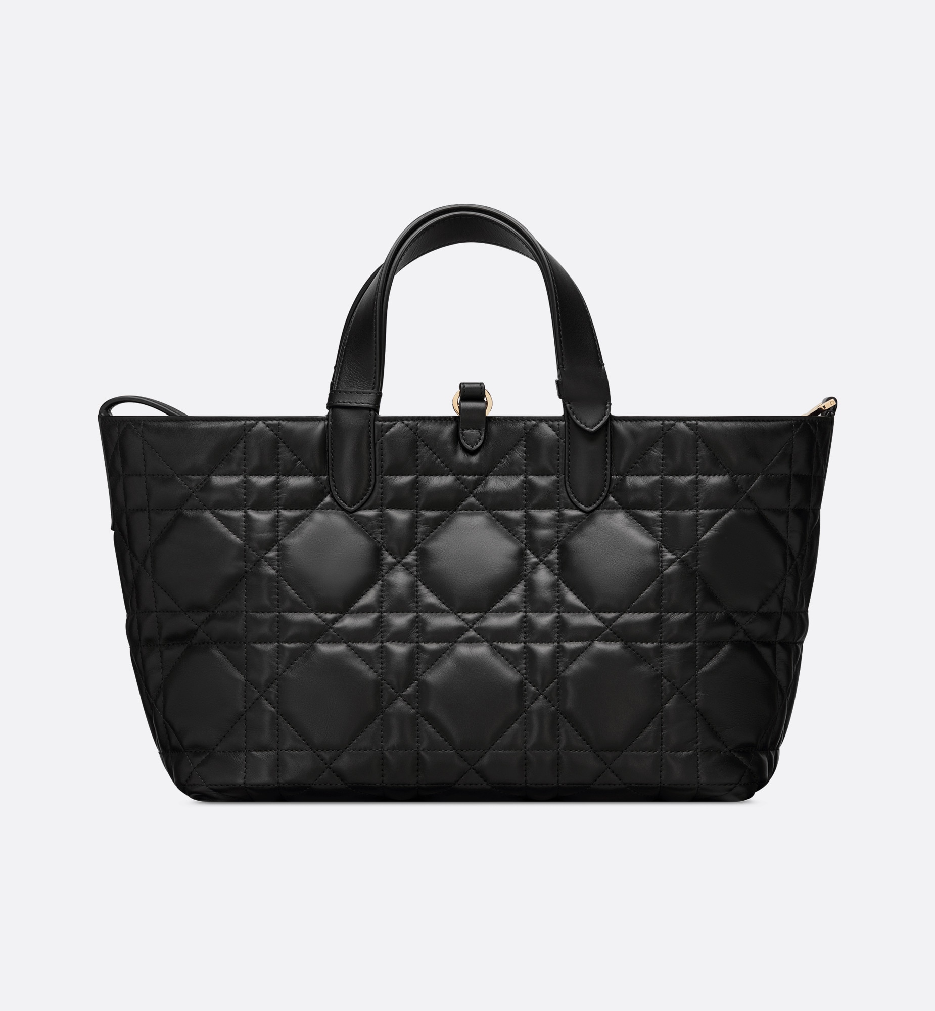 DIOR Medium Dior Toujours Bag Black Macrocannage Calfskin