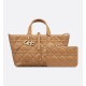 DIOR Medium Dior Toujours Bag Medium Tan Macrocannage Calfskin