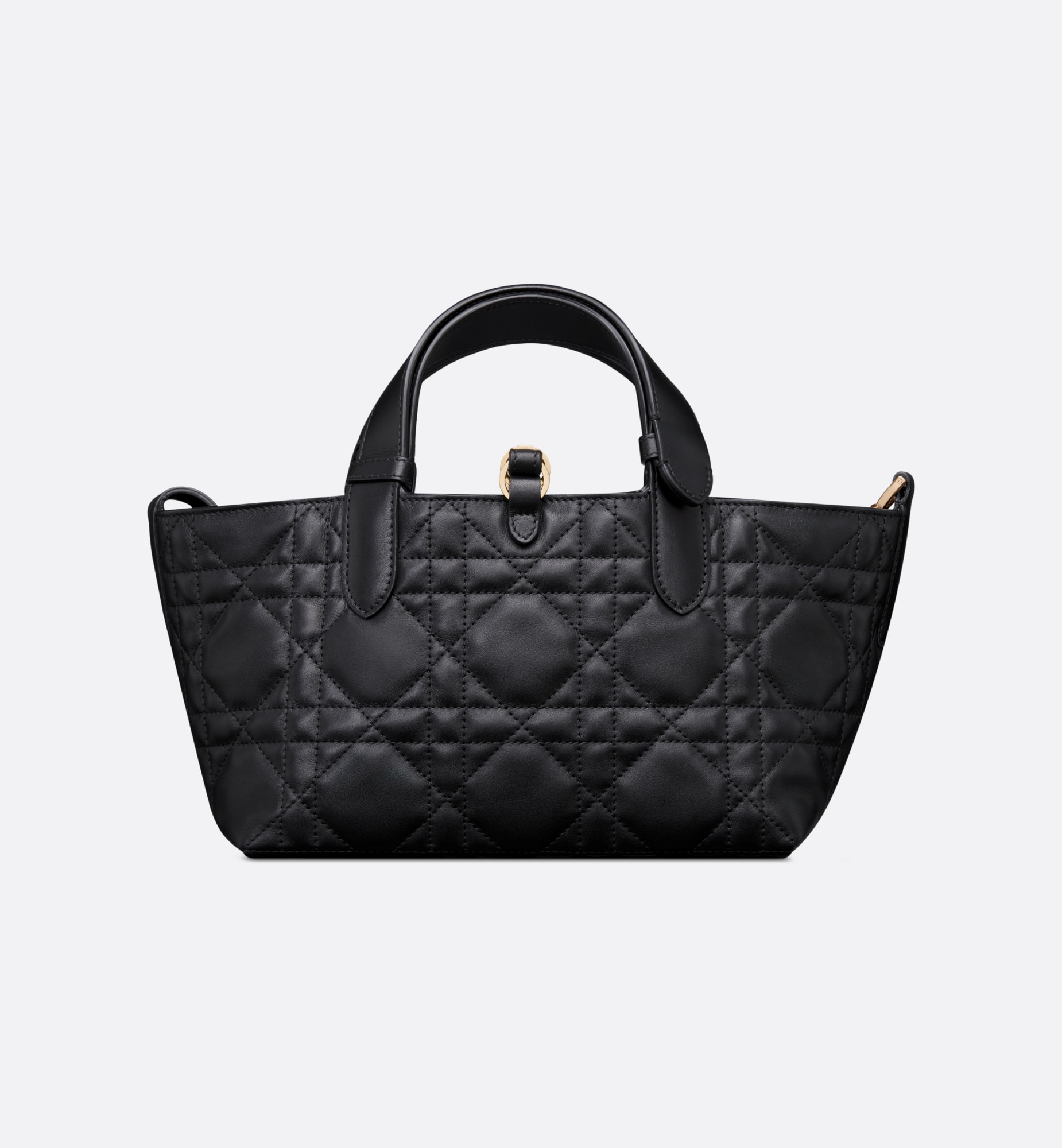 DIOR Small Dior Toujours Bag Black Macrocannage Calfskin