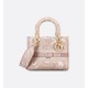DIOR Medium Lady D-Lite Bag Rose Des Vents Toile de Jouy Embroidery