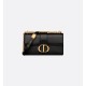 DIOR 30 Montaigne East-West Bag with Chain Black Calfskin