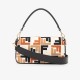 FENDI Baguette Multicolor canvas bag with FF embroidery 