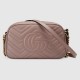GUCCI GG MARMONT SMALL SHOULDER BAG Dusty pink