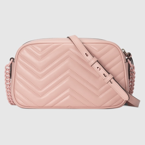 GUCCI GG MARMONT SMALL SHOULDER BAG light pink