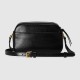 GUCCI HORSEBIT 1955 SMALL SHOULDER BAG Black leather