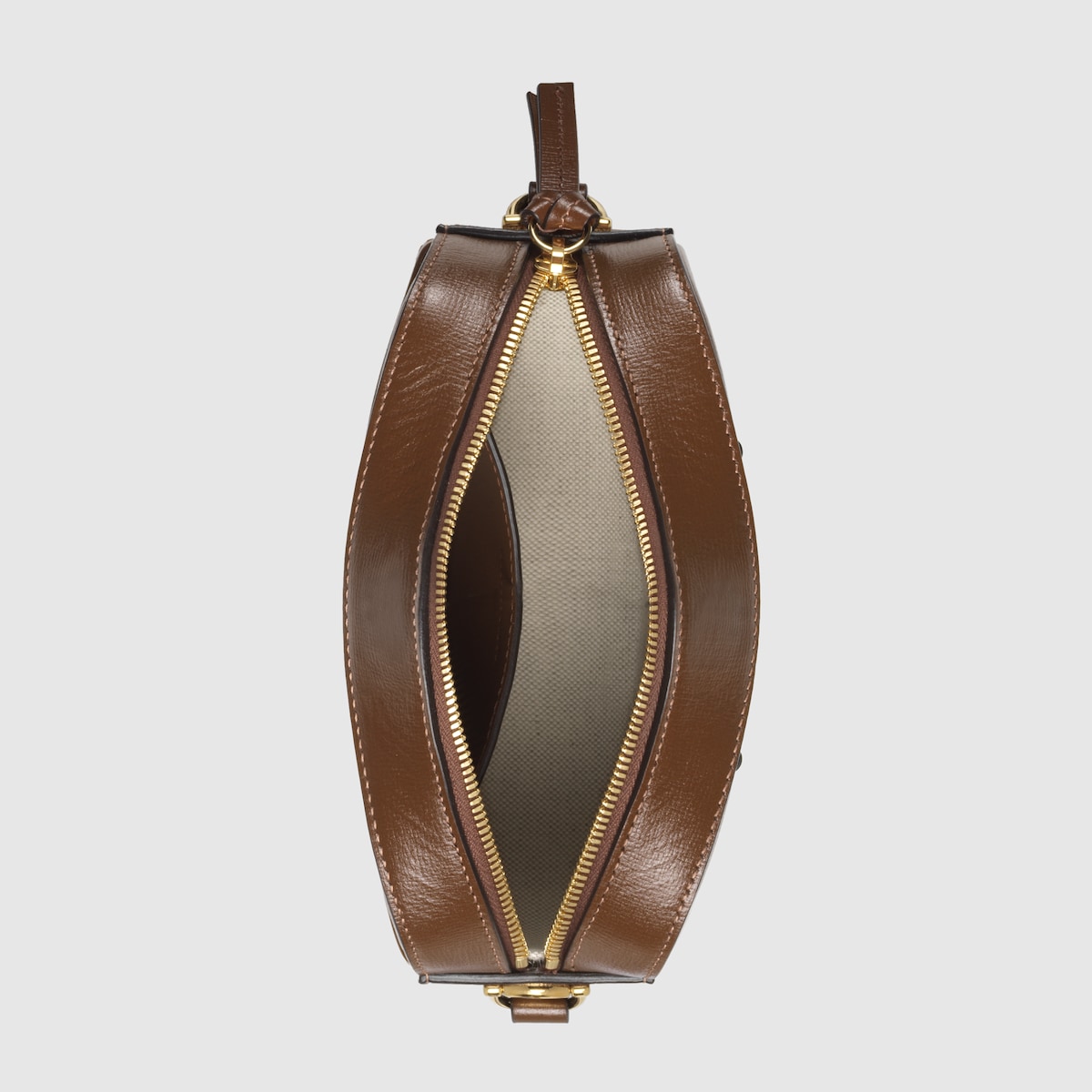 GUCCI HORSEBIT 1955 SMALL SHOULDER BAG Brown leather