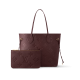 LOUIS VUITTON Neverfull MM Wine Monogram Empreinte Leather Handbags Shoulder and Cross Body Bags