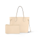 LOUIS VUITTON Neverfull MM Cream Monogram Empreinte Leather Handbags Shoulder and Cross Body Bags