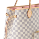 LOUIS VUITTON Neverfull GM Rose Ballerine Damier Azur Canvas Handbags Shoulder and Cross Body Bags
