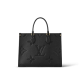 LOUIS VUITTON Onthego MM Black Monogram Empreinte Leather Handbags Totes 