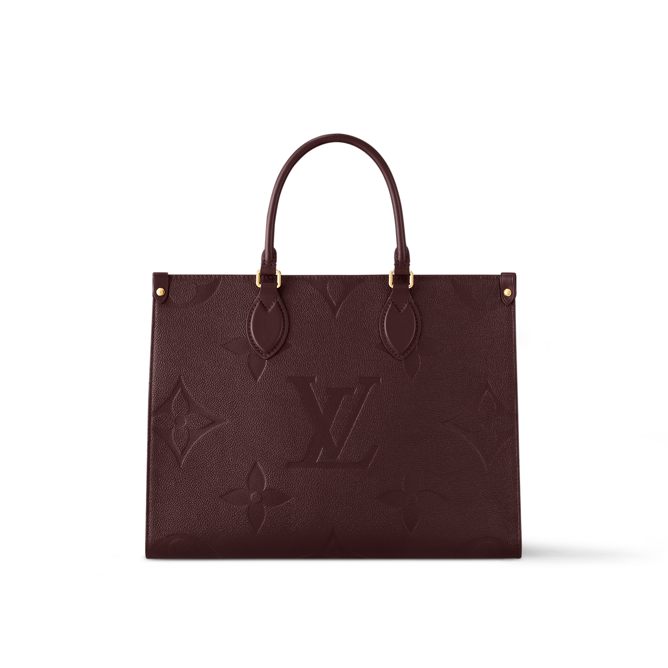 LOUIS VUITTON OnTheGo MM Wine Monogram Empreinte Leather Handbags Totes