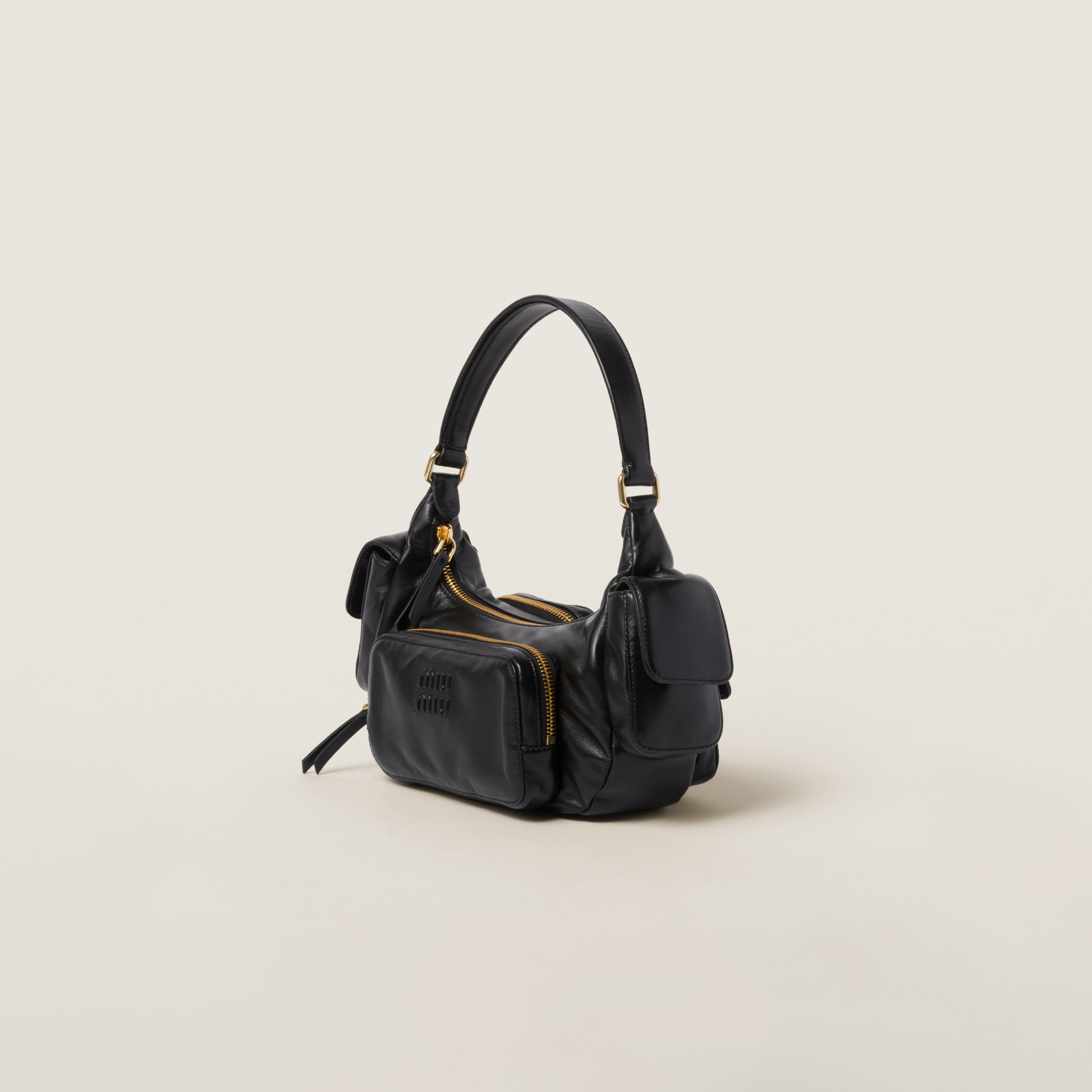 MIUMIU Nappa leather Pocket bag Black